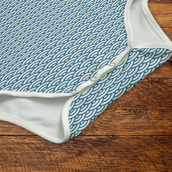 Summer Waves Onesie Snaps