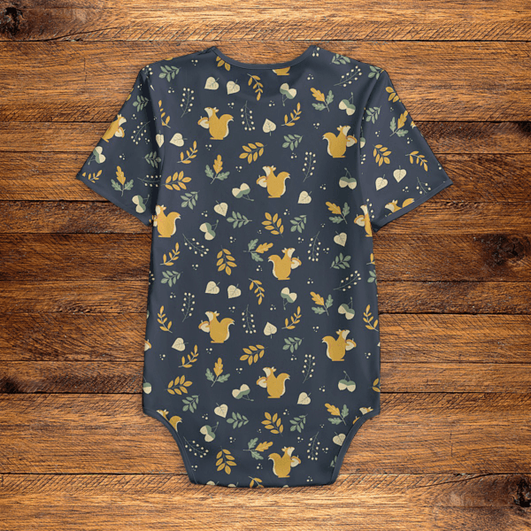 A Little Squirrelly Onesie Back