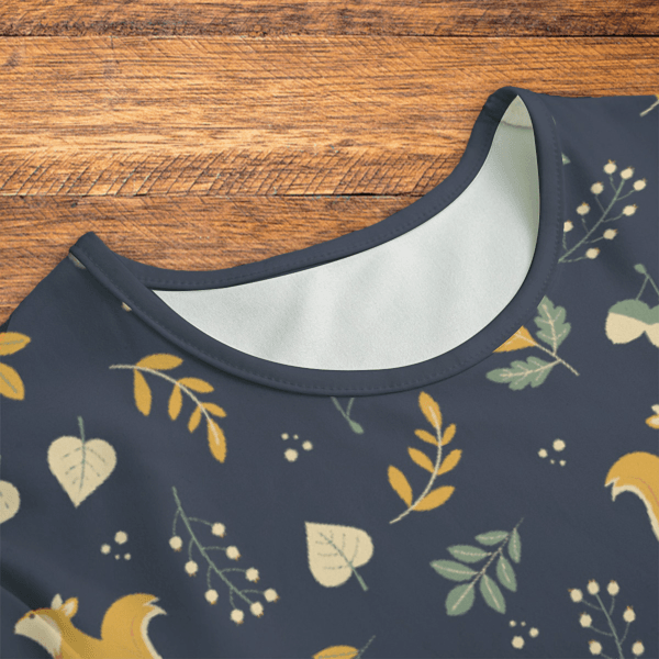 A Little Squirrelly Onesie Neck