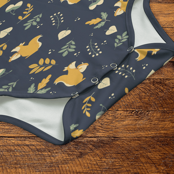 A Little Squirrelly Onesie Snaps
