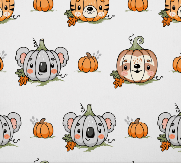 Animal Pumpkins Onesie Fabric