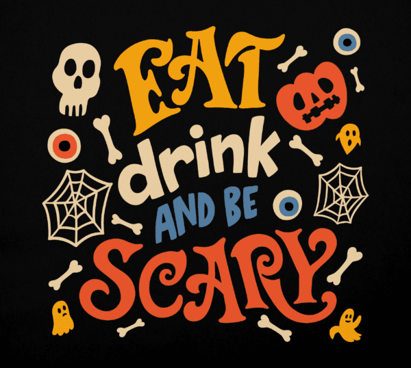 Eat Drink and be Scary Onesie Fabric