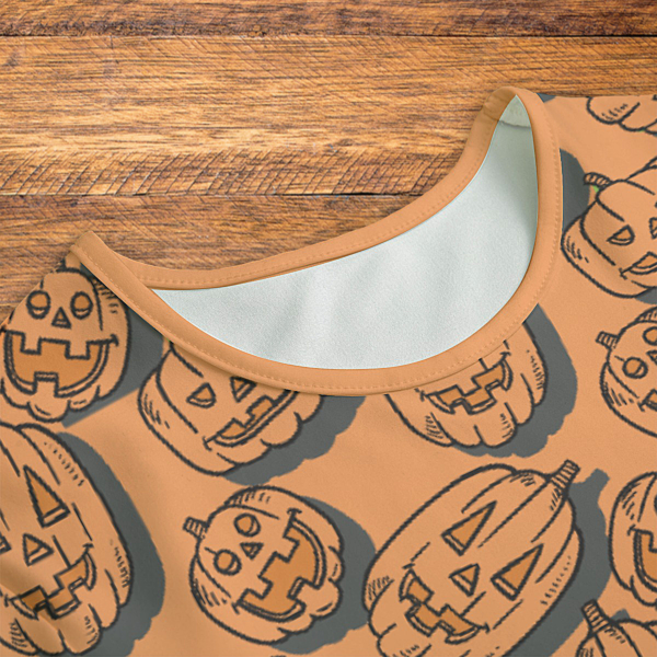 Jack-O-Lanterns Onesie Neck