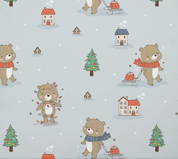 Bear-y Cozy Day Onesie Fabric