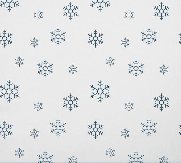 Blue Snow Flakes Pattern Onesie Fabric