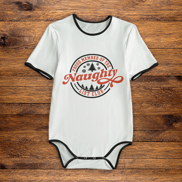 Naughty List Club Onesie Front