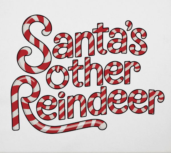 Santas Other Reindeer Onesie Fabric